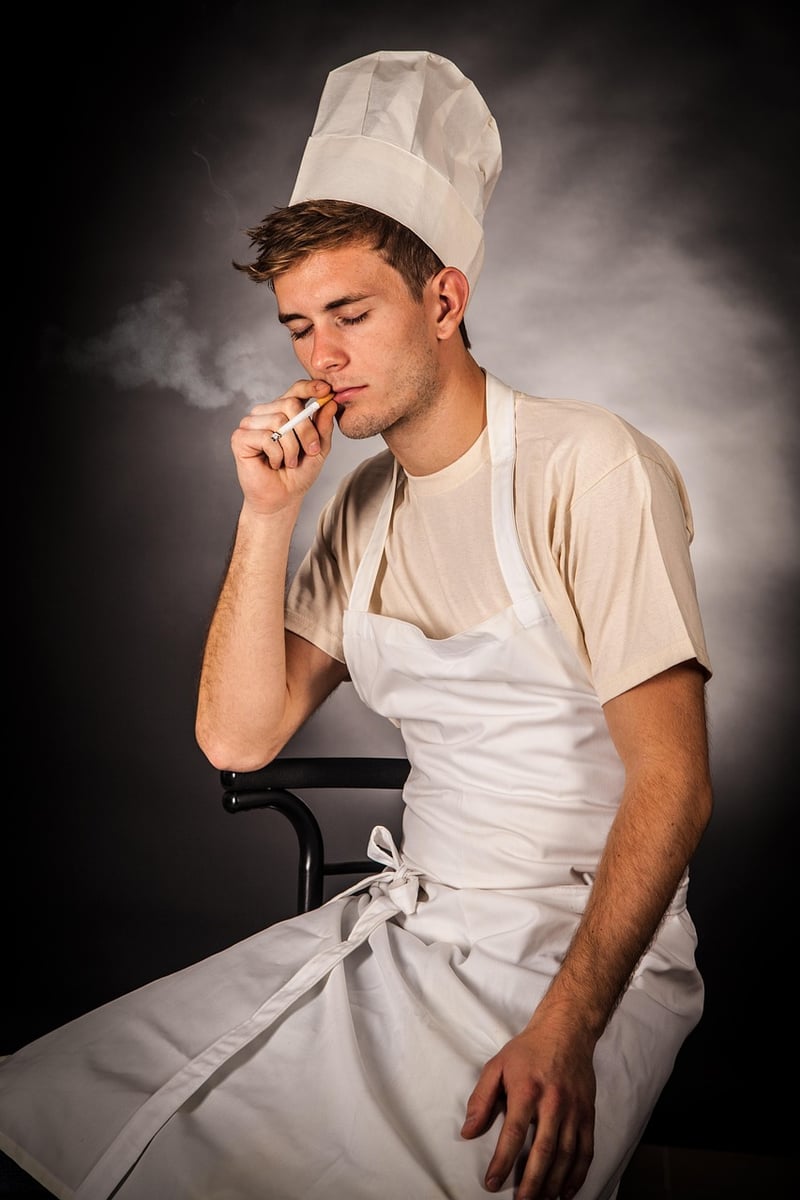 Chef preparing gourmet dish